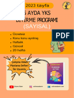 5 Ayda Yks Bitirme Programı Sayısal 2023