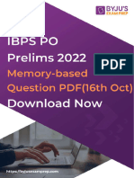 Ibps Po 2022 Prelims Exam Memory Based PDF 58