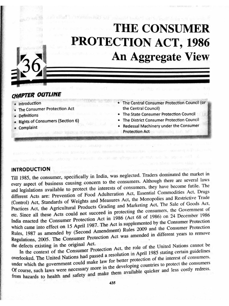 Consumer Protection 1986 Pdf