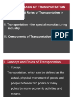 Chapter 1 Basis of Transportation