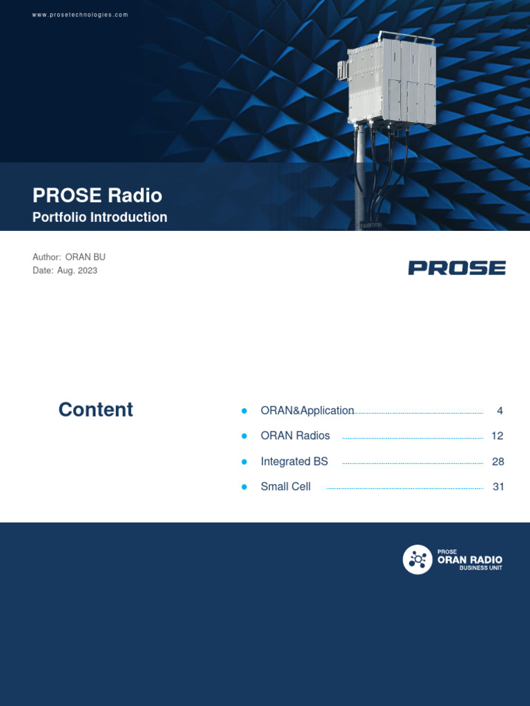 ORAN Radio Solutions Overview | PDF | Radio | Computer Science