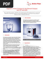 Digestion For The Element Analysis With AAS