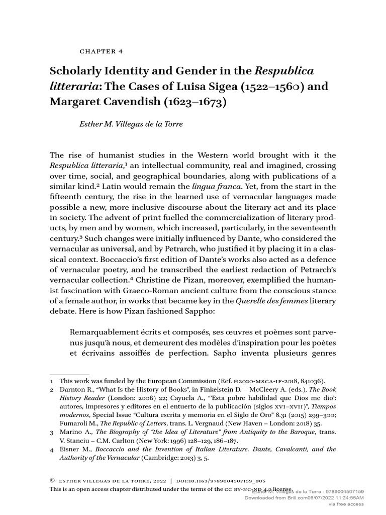 Gender and Scholarly Identity in Literature | PDF | History | Classics
