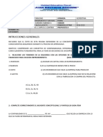 Examen de Primer Quimestre Del Primer 2017 2018