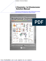 Download Full Biophysical Chemistry 1St Klostermeier Solution Manual pdf docx full chapter chapter