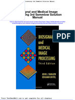 Full Biosignal and Medical Image Processing 3Rd Semmlow Solution Manual PDF Docx Full Chapter Chapter