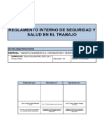 REGLAMENTO INTERNO DE SEGURIDAD Y SALUD EN EL TRABAJO Curumuy