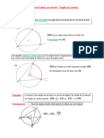 Angle Inscrit Dans Un Cercle