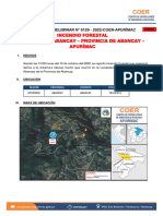 Reporte Preliminar #0129 - Incendio Forestal - Distrito Abancay - Abancay - Apurimac