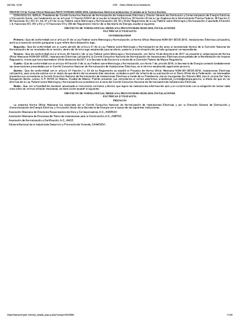 Nom 001 Sede 2018 | PDF