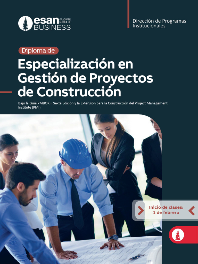 Diploma en Gestión de Proyectos de Contruccion | PDF | Profesional en ...