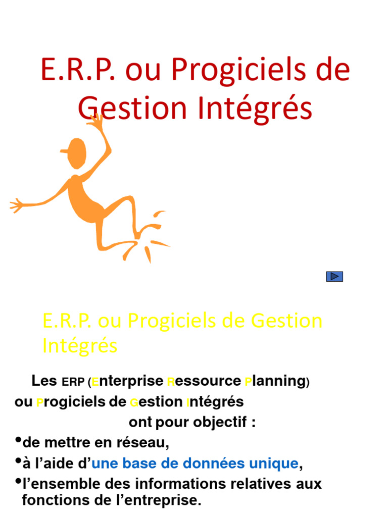 ERP et Progiciels de Gestion Intégrés | PDF | Progiciel de gestion ...