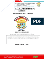 PDT Movilidad Urbana Los Pinos - Evaluación