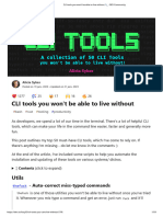 CLI Tools You Won't Be Able To Live Without ? - DEV Community