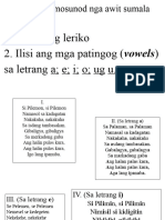 Kantaha Ang Mosunod Nga Awit Sumala Sa