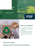 Understanding Sustainability