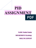 Pid Assignment