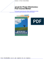 Full Solution Manual For Power Electronics A First Course Mohan PDF Docx Full Chapter Chapter