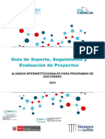 Guía de Soporte, Seguimiento y Evaluación de Proyectos