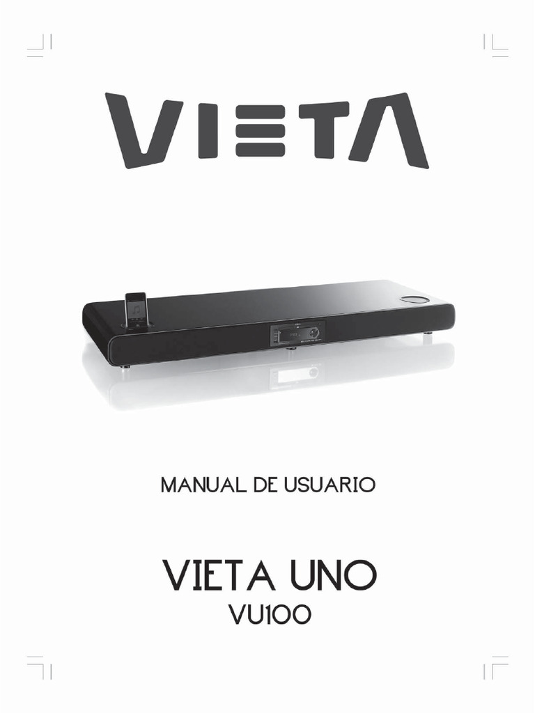 Vieta VU100 UNO User Manual | Descargar gratis PDF | Hdmi | Cable coaxial