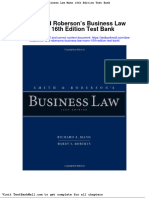 Full Smith and Robersons Business Law Mann 16Th Edition Test Bank PDF Docx Full Chapter Chapter