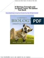Full Campbell Biology Concepts and Connections Reece Taylor 7Th Edition Test Bank PDF Docx Full Chapter Chapter