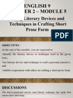 Ry Devices and Techniques in Crafting Short Prose Form 1 3
