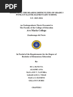 Addressing The Reading Difficulties of Grade 3 Pupils in Kayok Elementary School