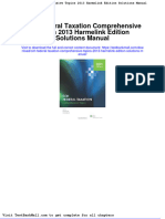 Full CCH Federal Taxation Comprehensive Topics 2013 Harmelink Edition Solutions Manual PDF Docx Full Chapter Chapter