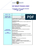 Programme de Révision Examen 1 L3 2023-2024