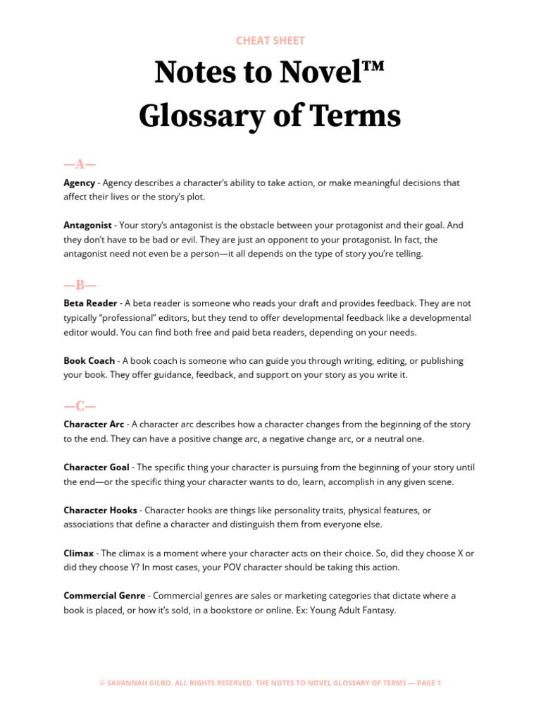 WHAT DOES THE GLOSSARY IN A BOOK TELL YOU intelligence overview