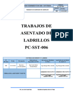 Pc-sst-006 Trabajos de Asentado de Ladrillos