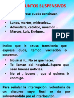 Puntos Suspensivos, Guion y Raya