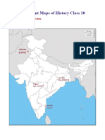 Map Work For X Class