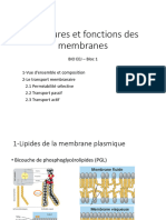 Bloc 1-Structures Et Fonctions Des Membranes - E - H24