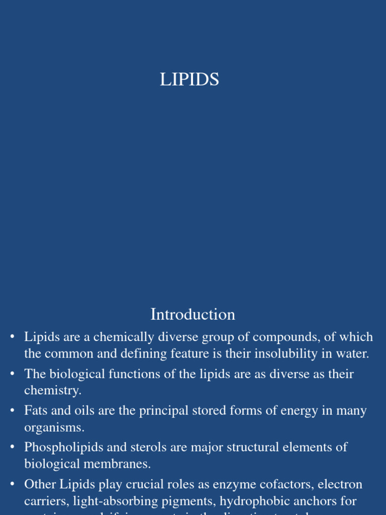 Medical Biochemistry - 5 | PDF | Triglyceride | Fatty Acid