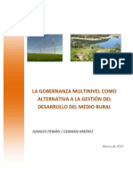 La Gobernanza Multinivel Como Alternativa A La Gestión Del Desarrollo Del Medio Rural