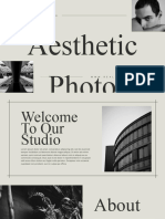 Grey Minimalist Aesthetic Photo Presentation