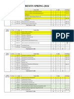 BEMTS SP-2024 Courses