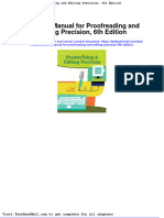 Full Solution Manual For Proofreading and Editing Precision 6Th Edition PDF Docx Full Chapter Chapter