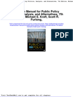 Download Full Solution Manual For Public Policy Politics Analysis And Alternatives 7Th Edition Michael E Kraft Scott R Furlong pdf docx full chapter chapter