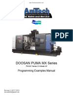 Doosan Generator Puma MX Series Programming Examples Manual