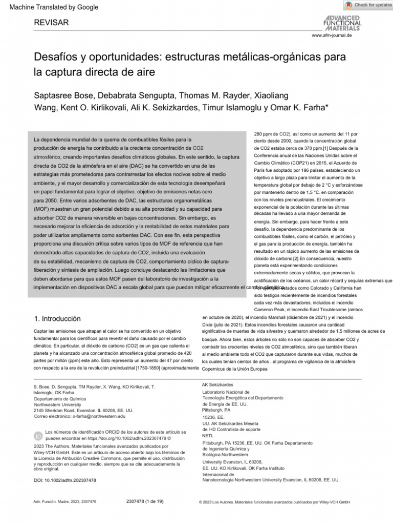 Adv Funct Materials - 2023 - Bose - Challenges and Opportunities Metal ...