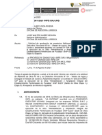 INFORME #D000001-2021-INPE-OAJ-JNS: Lima, 17 de Agosto Del 2021