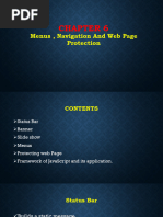 Chapter 6 Menu Navigation & Web Page Protection