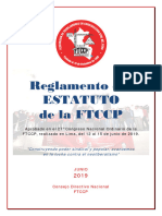 Reglamento de Estatuto FTCCP 2019