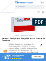 Neupro Rotigotina 4mg24h Axon Caja X 14 Parches