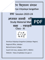 Class Xi Study Material 2-23 24 (KVS, Jabalpur)