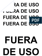 Fuera de Uso