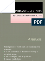 Phrase and Kinds